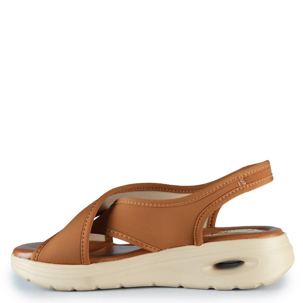 Sandália Anabela Comfortflex Feminina 2640404 Marrom 3