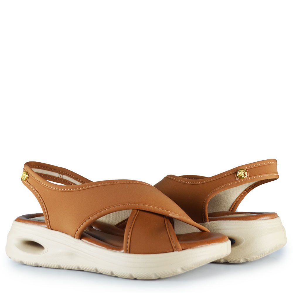 Sandália Anabela Comfortflex Feminina 2640404 Marrom 6
