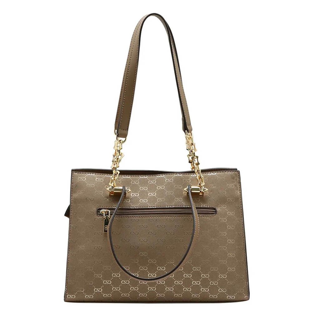 Bolsa Chenson Feminina Shine Monograma CG85797 Bege 4