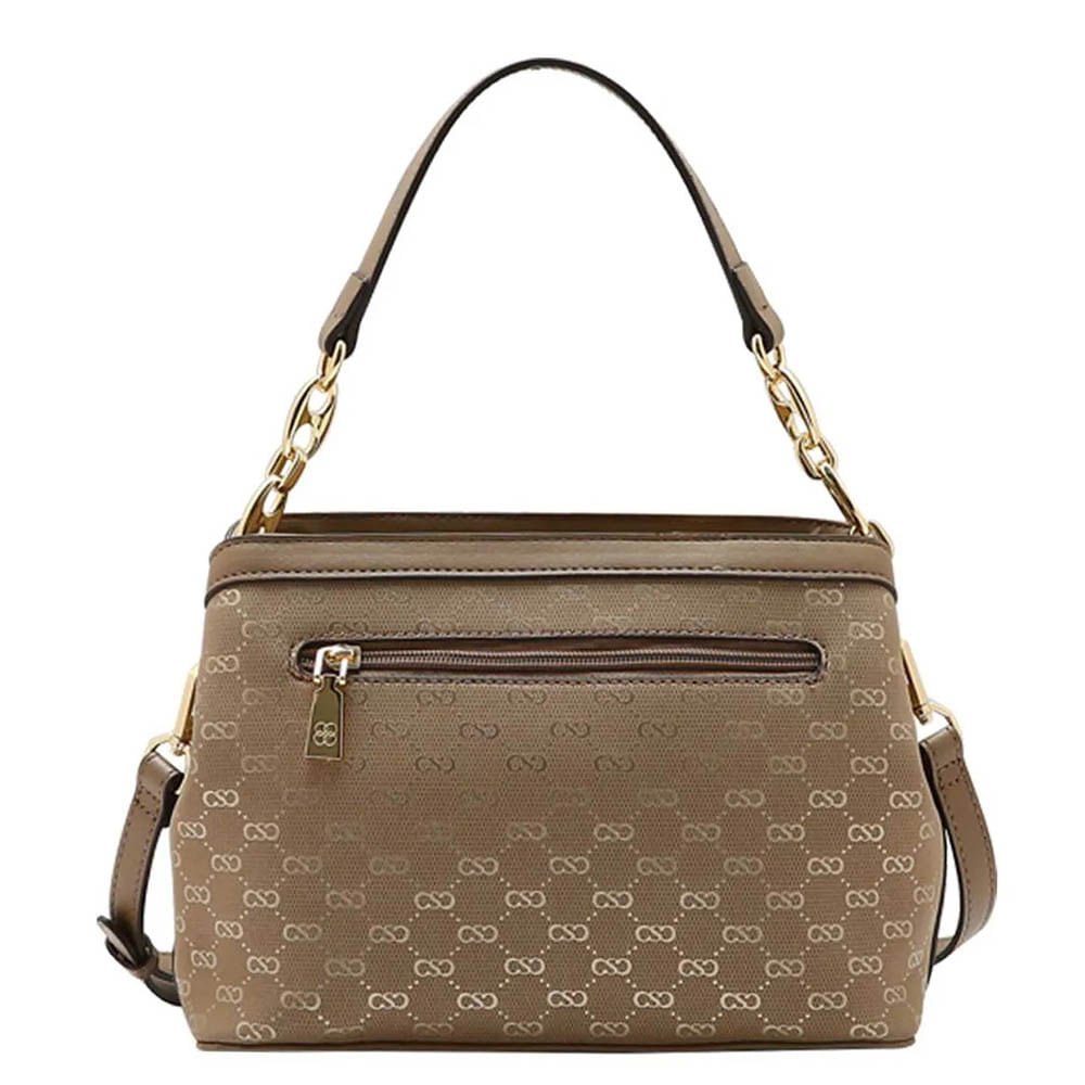 Bolsa Chenson Feminina Shine Monograma CG85799 Bege 4