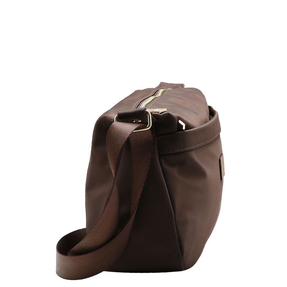 Bolsa Chenson Feminina Twill Nylon CG85984 Marrom 3