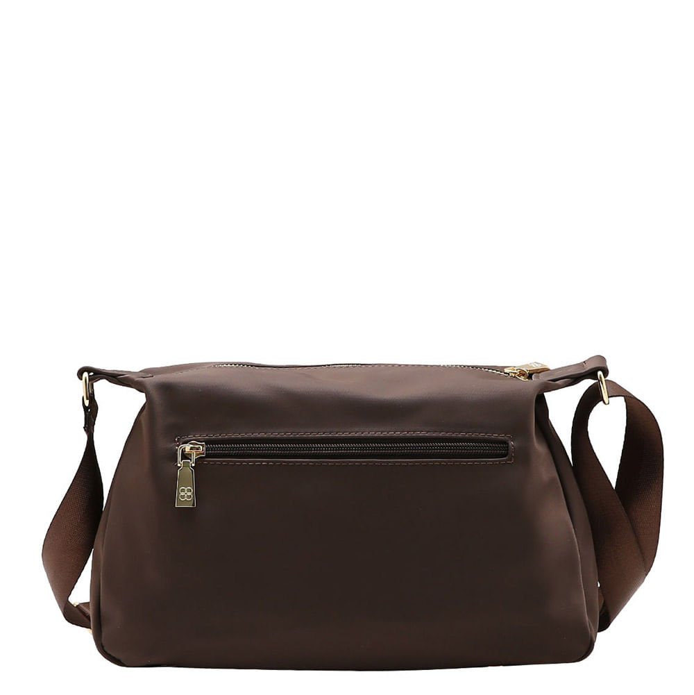 Bolsa Chenson Feminina Twill Nylon CG85984 Marrom 4