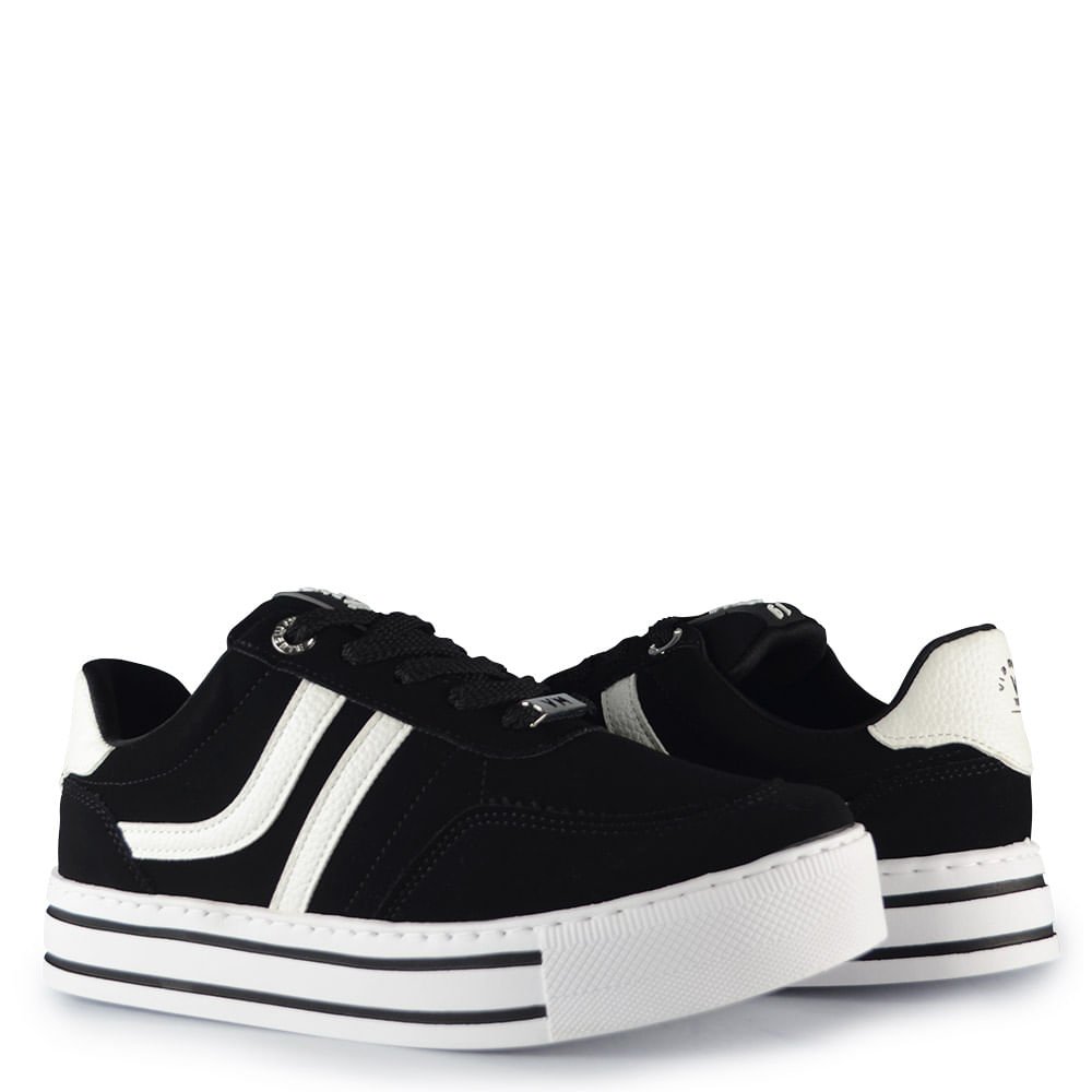 Tênis Casual Via Marte Feminino 010-042-01 Preto 6