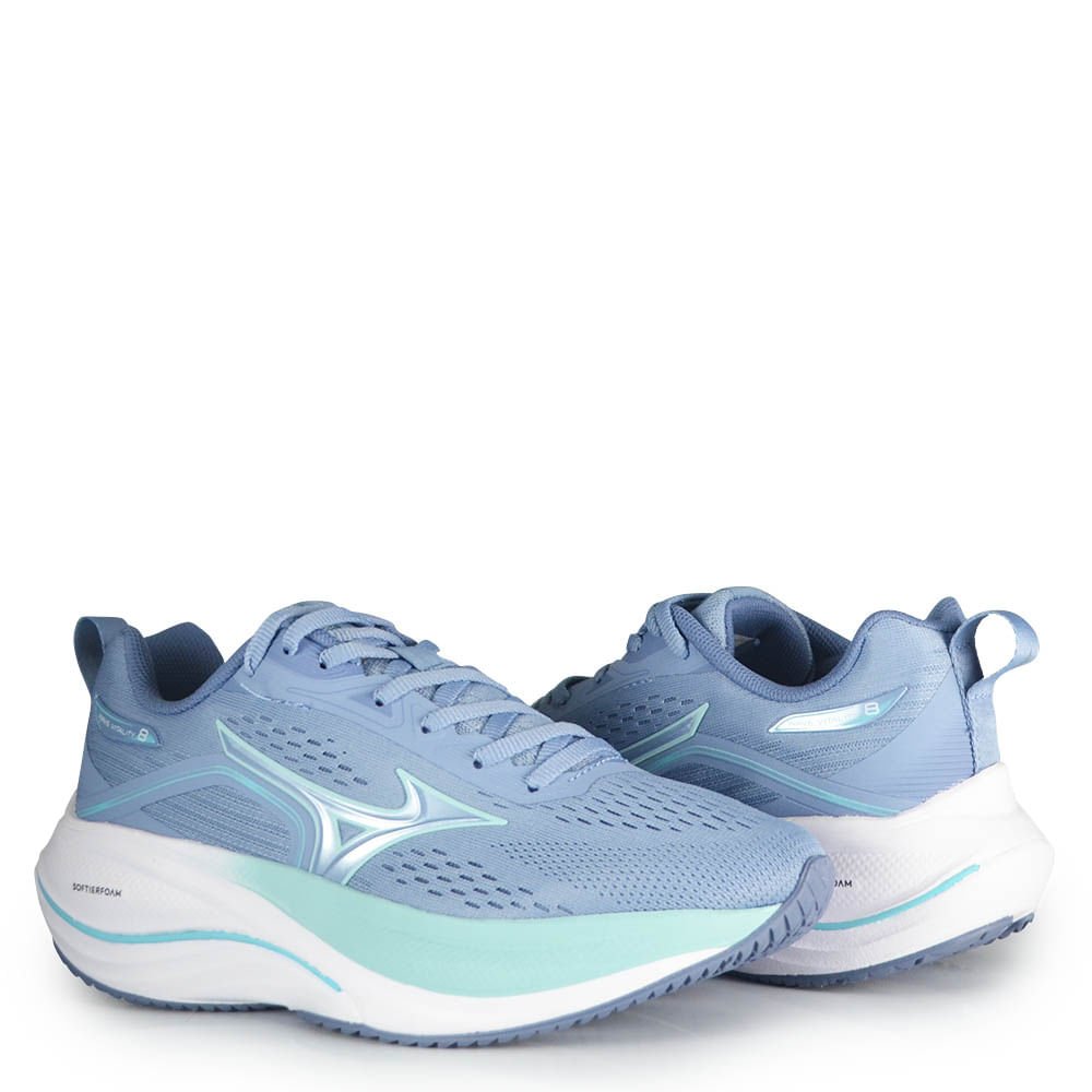 Tênis Esportivo Mizuno Feminino Wave Vit 8 101182182 Azul 6