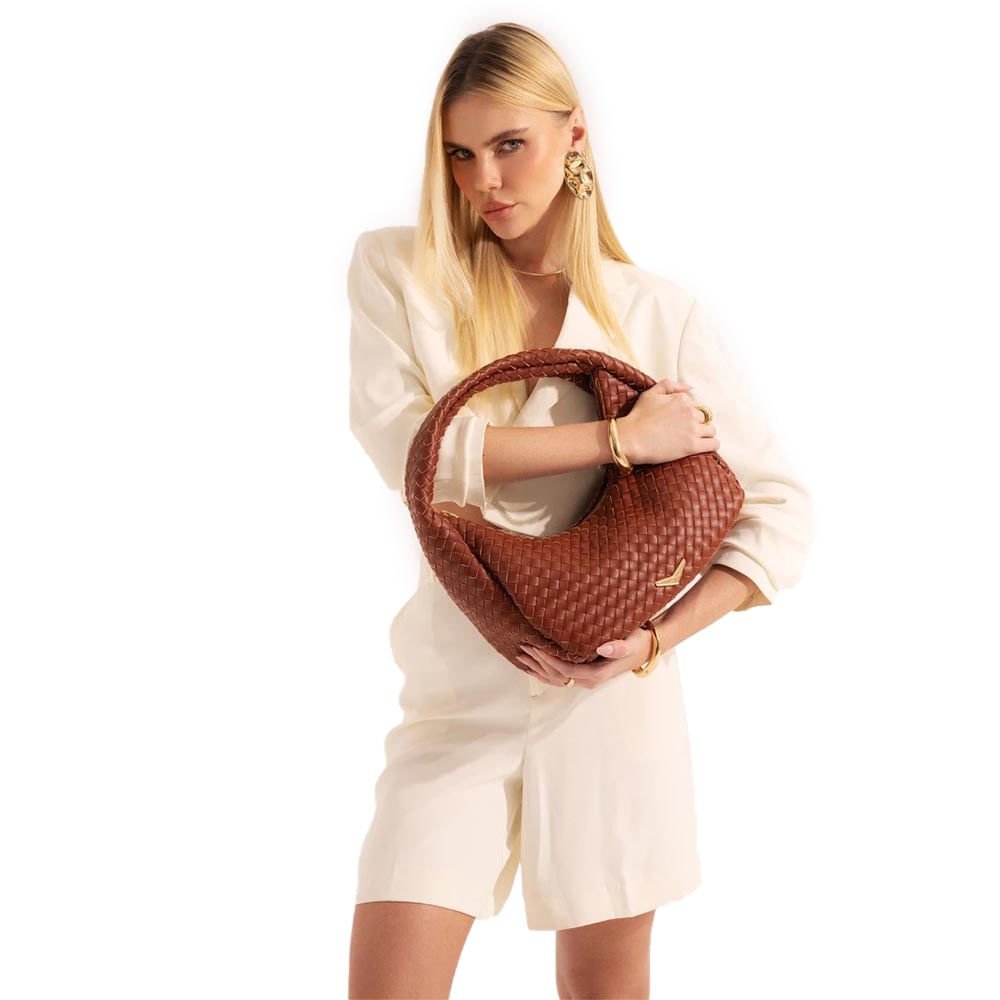 Bolsa Via Marte Feminina Hobo B1-405-01 Marrom 2