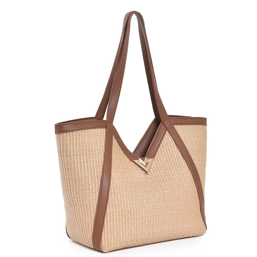 Bolsa Via Marte Feminina Shopper B1-409-01 Bege 3