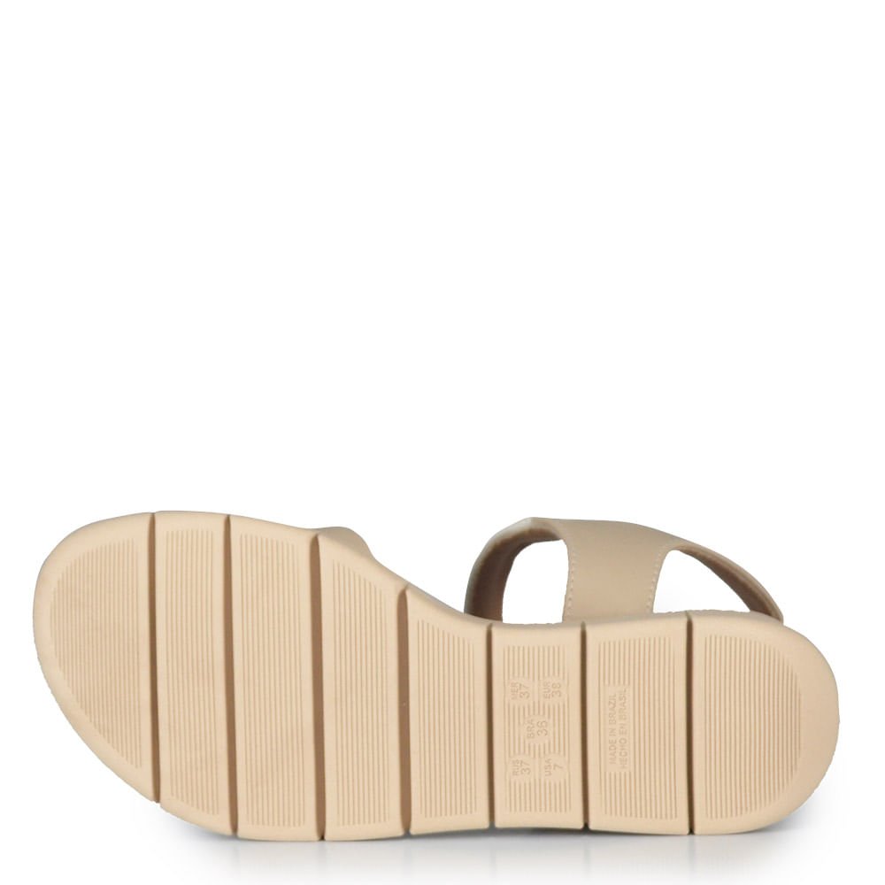 Sandália Anabela Comfortflex Feminina 2687405 Bege 5