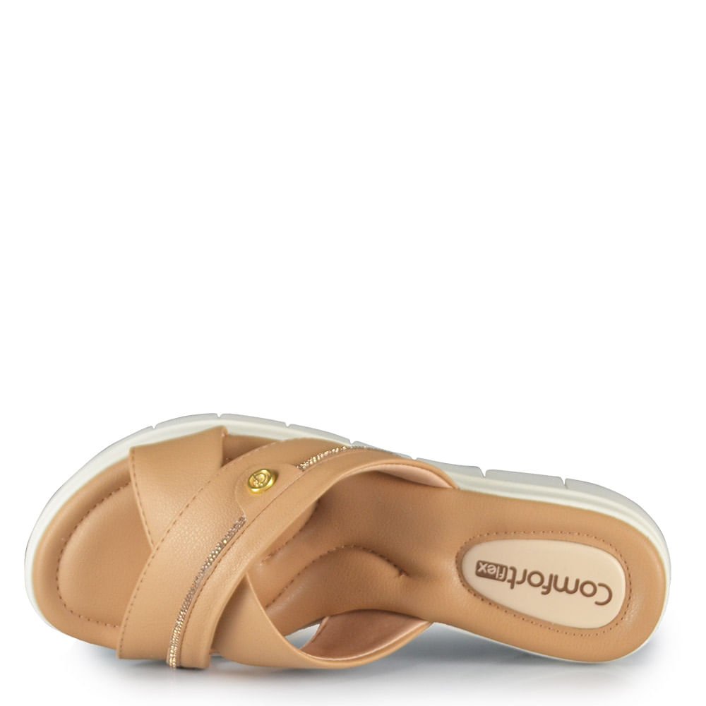 Tamanco Comfortflex Feminino 2687402 Bege 4