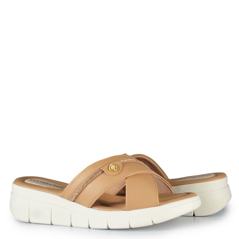 Tamanco Comfortflex Feminino 2687402 Bege 6