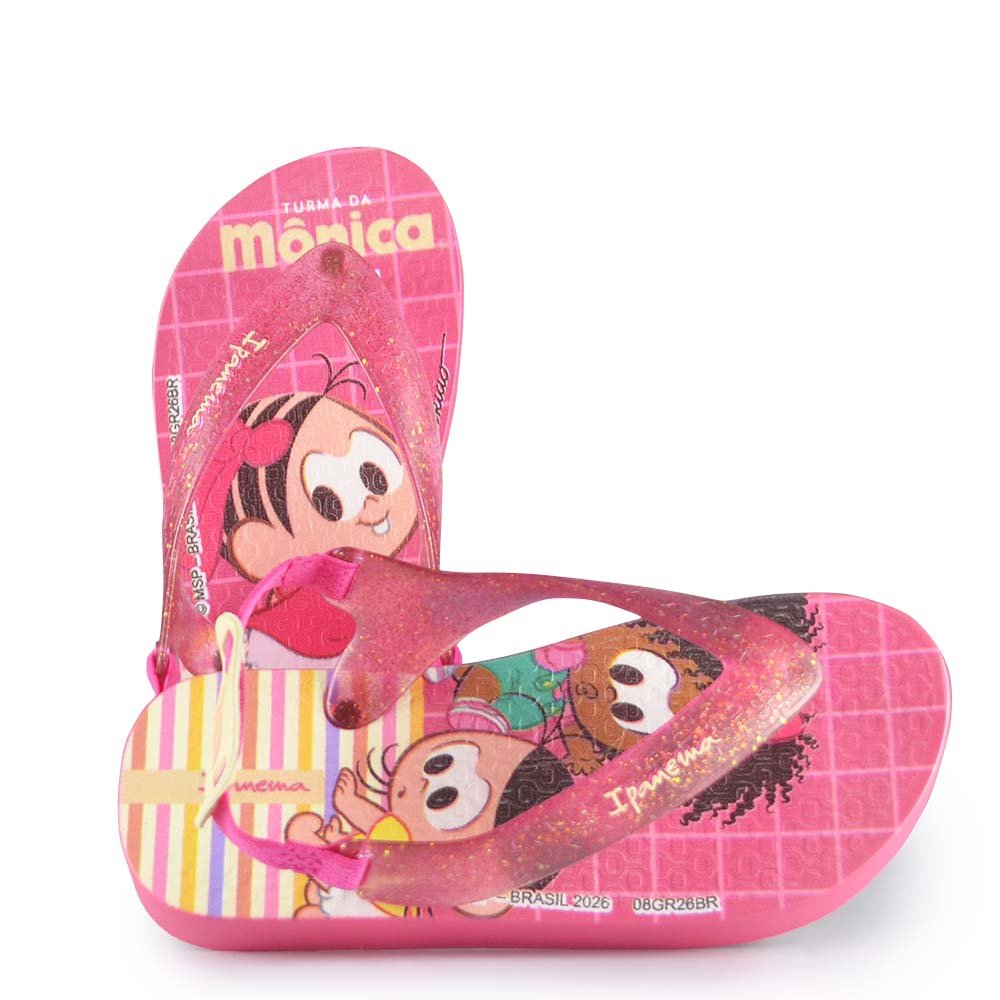 Chinelo Infantil Ipanema Feminino Turma da Monica 26 27636