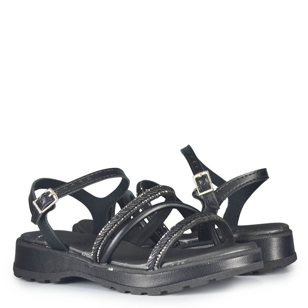 Sandália Infantil Molekinha Feminina 2361.205 Preto 6