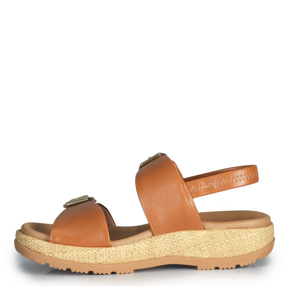 Sandália Flatform Comfortflex Feminina 2644403 Marrom 2