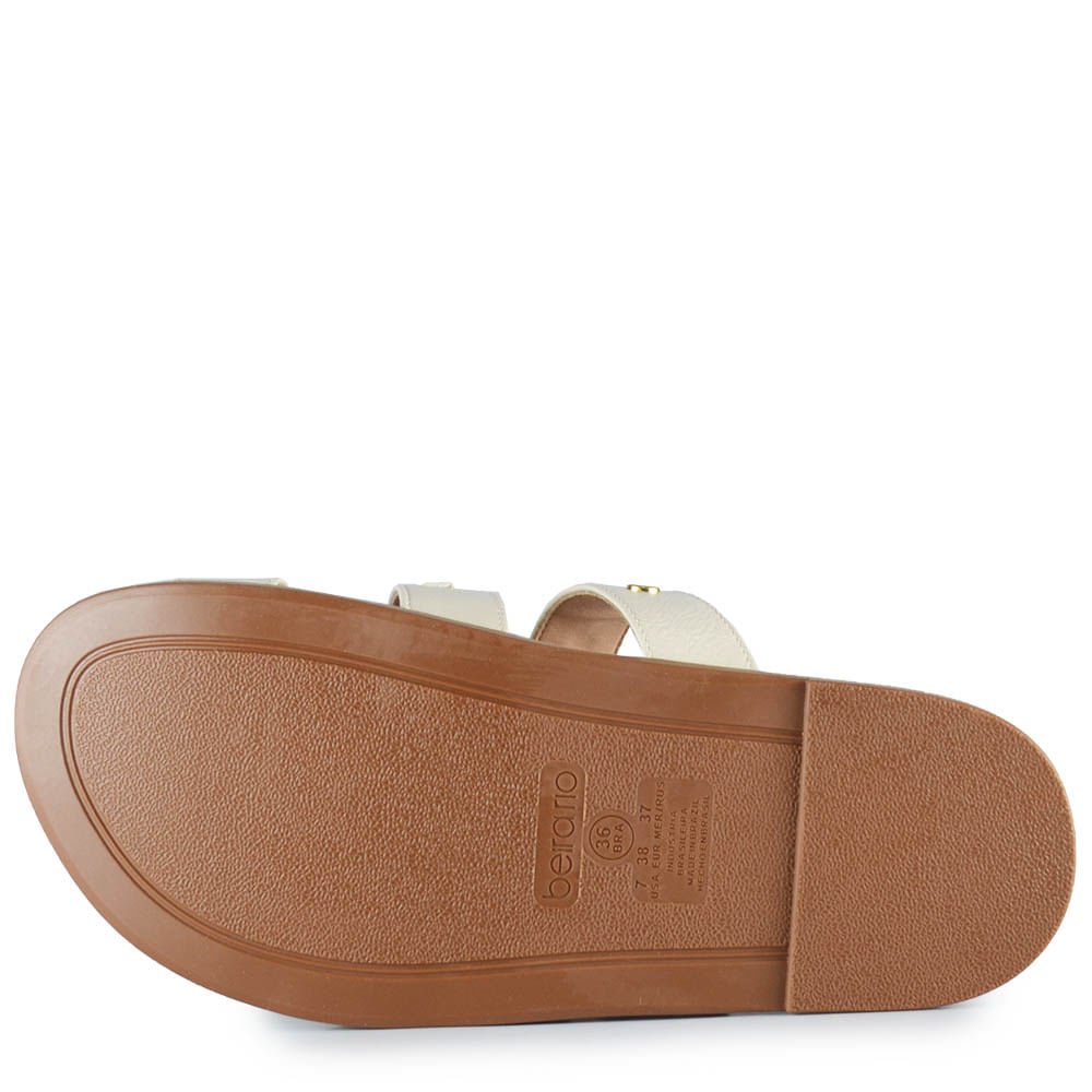Sandália Papete Beira Rio Feminina 8578.102 Off-white 5