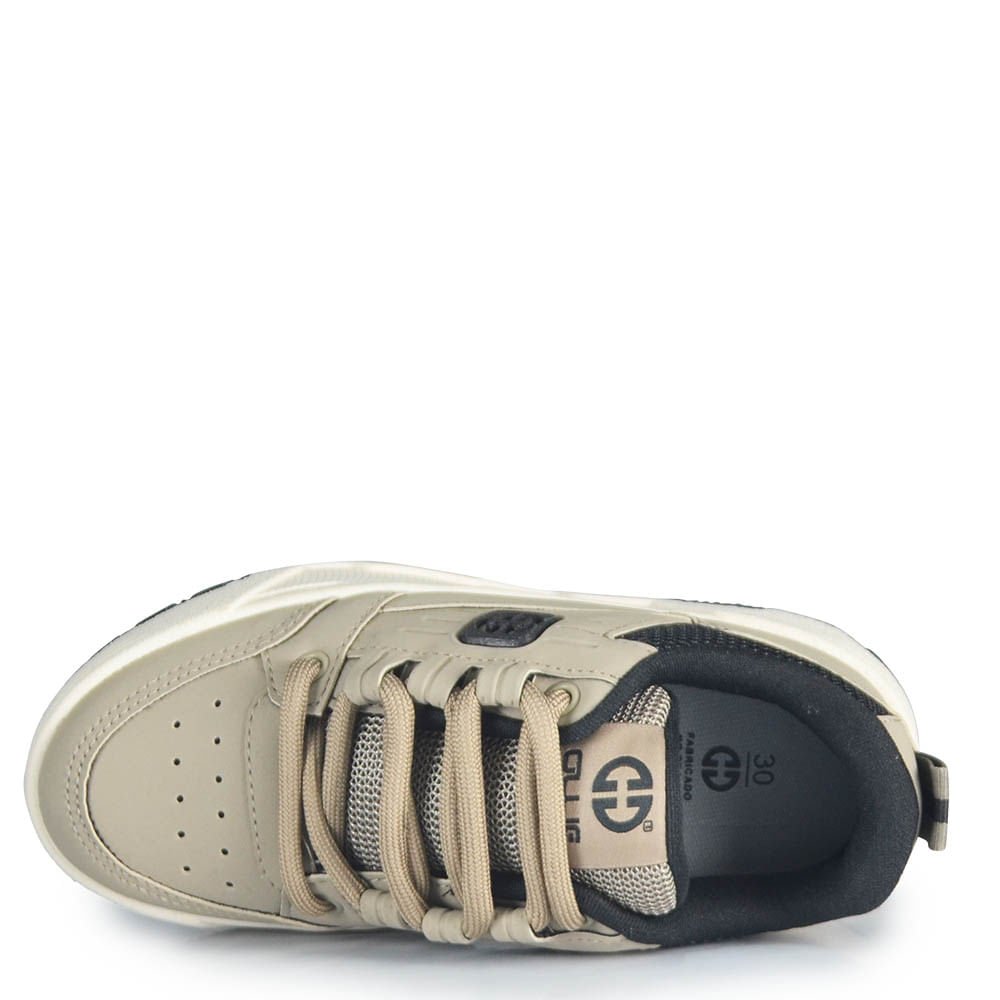 Tênis Casual Juvenil Ollie Masculino Thunder 2 Bege 3