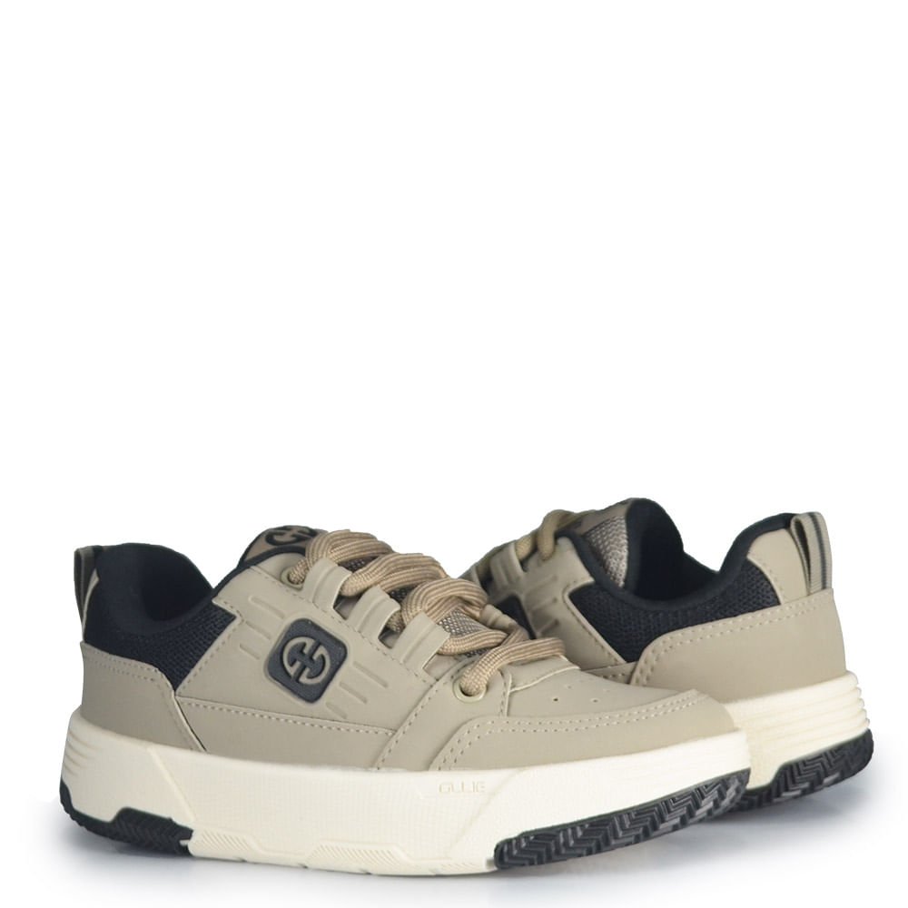 Tênis Casual Juvenil Ollie Masculino Thunder 2 Bege 5