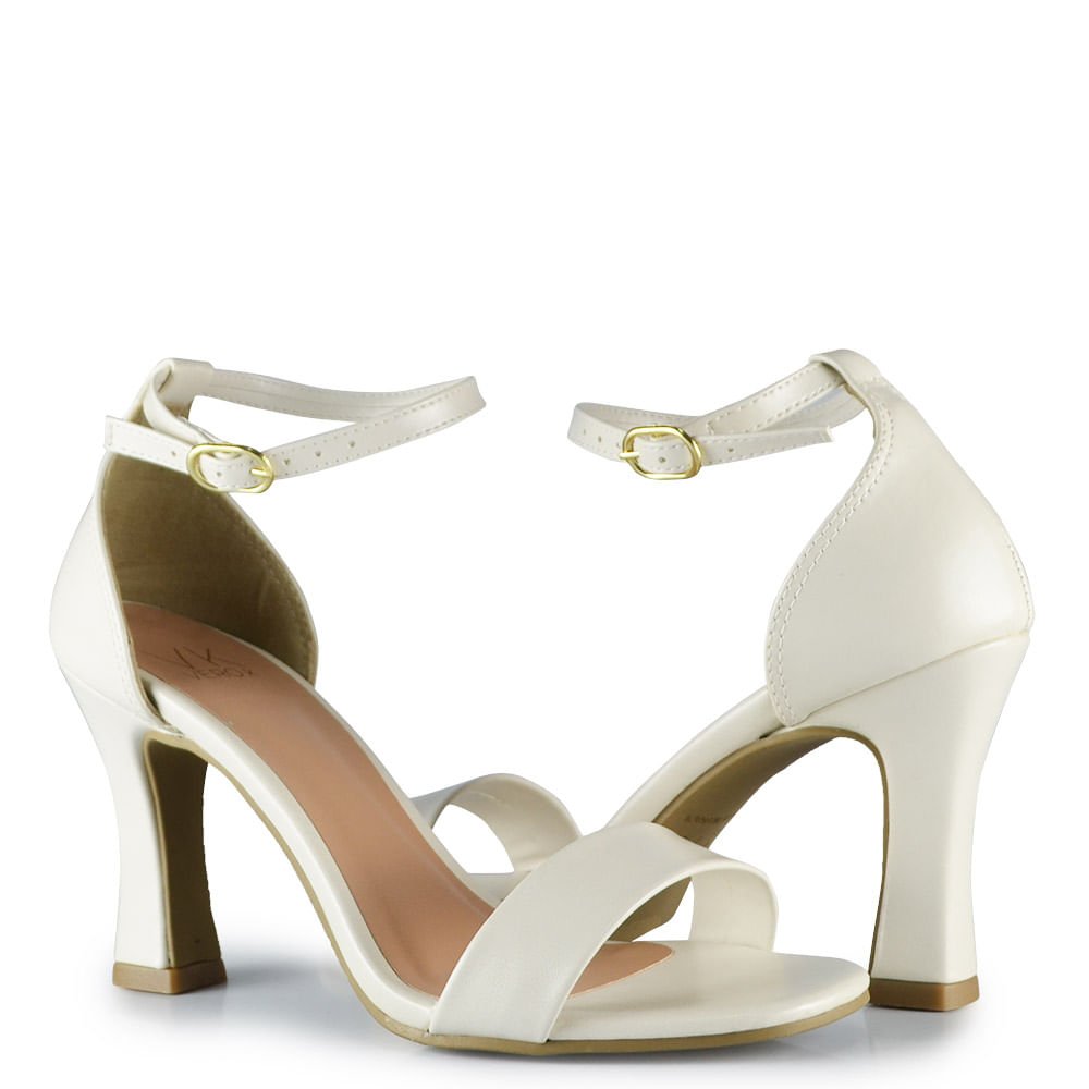 Sandália Salto Alto Vero K Feminina 339.7778 Off-white 6