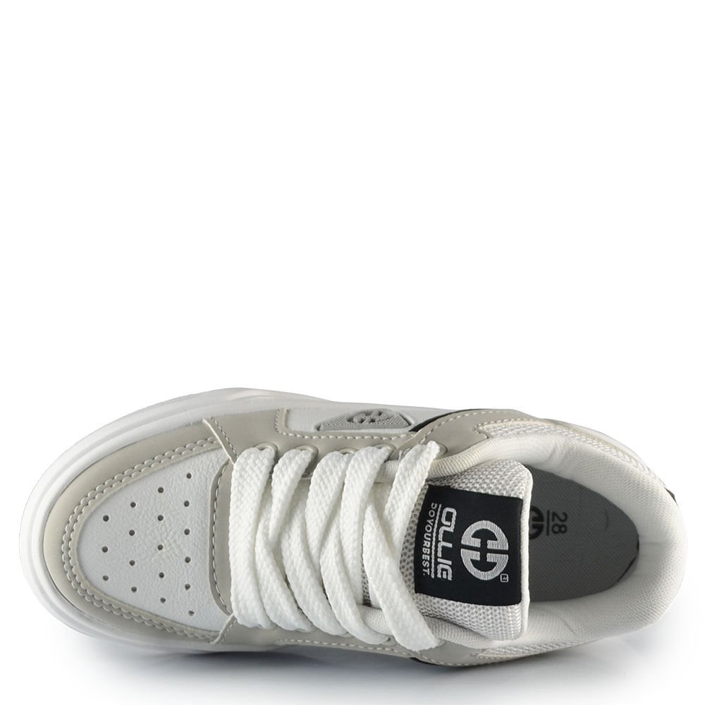 Tênis Casual Infantil Ollie Masculino Volt 3 Cinza 4