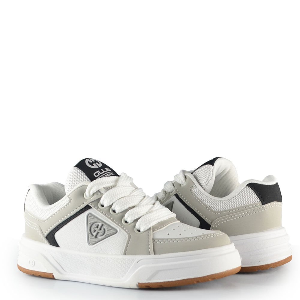 Tênis Casual Infantil Ollie Masculino Volt 3 Cinza 6