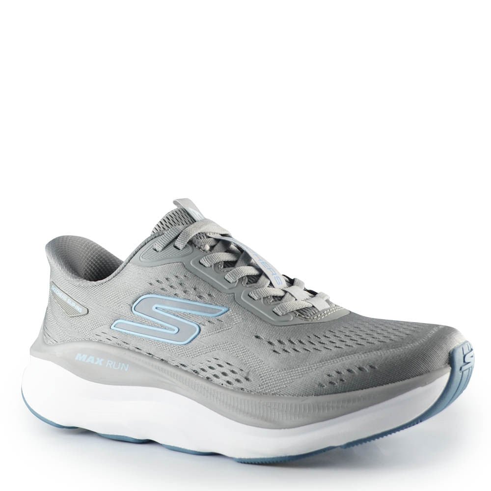 Tênis Esportivo Skechers Feminino Max Run 129200 Cinza 2