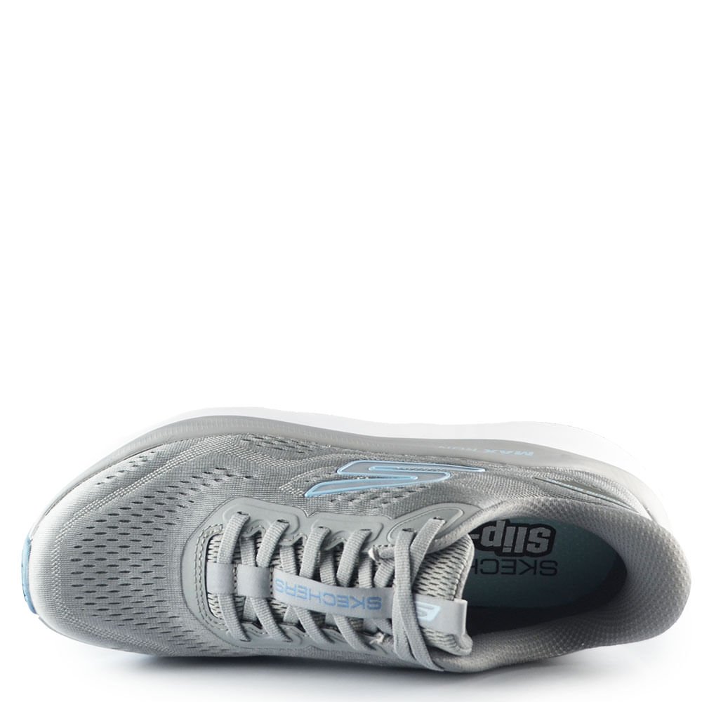 Tênis Esportivo Skechers Feminino Max Run 129200 Cinza 4