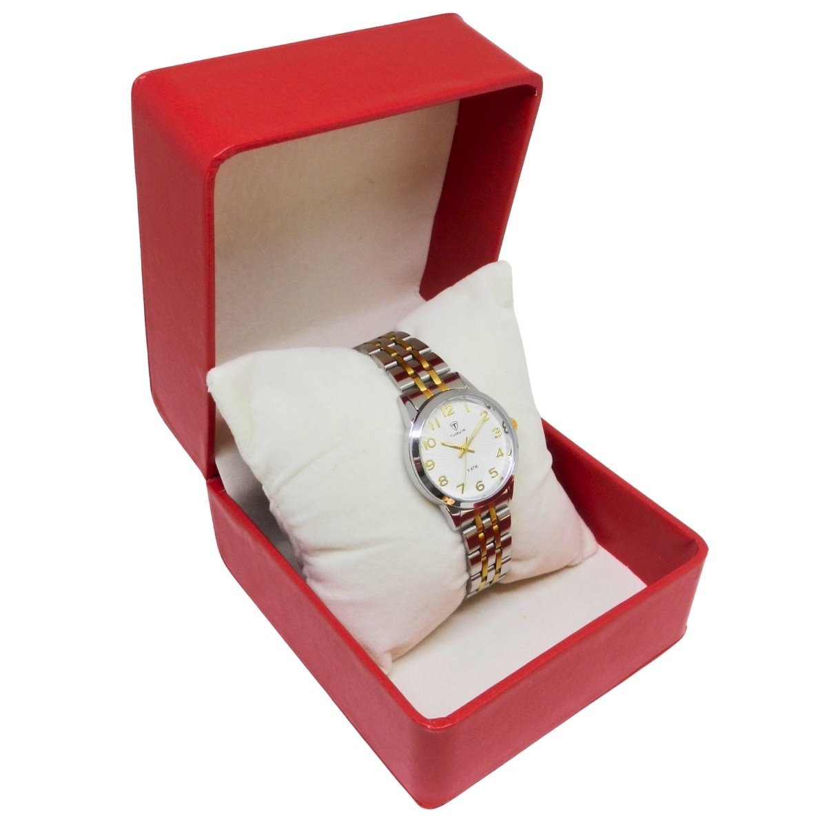 Relógio Feminino Tuguir Analógico 9182C Prata e Dourado Prata/Dourado 3