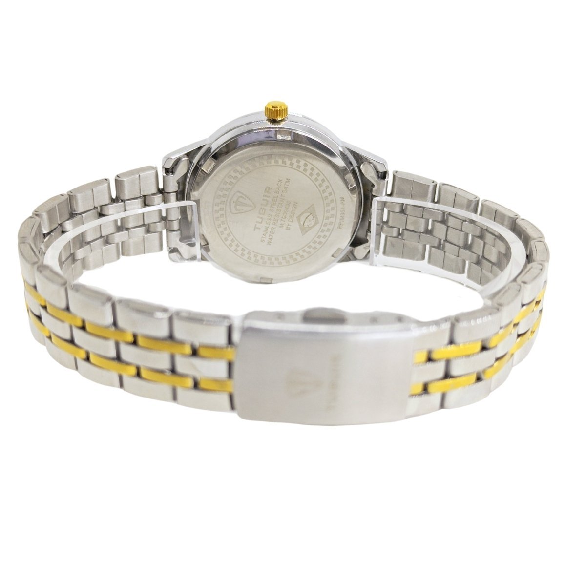 Relógio Feminino Tuguir Analógico 9182C Prata e Dourado Prata/Dourado 6