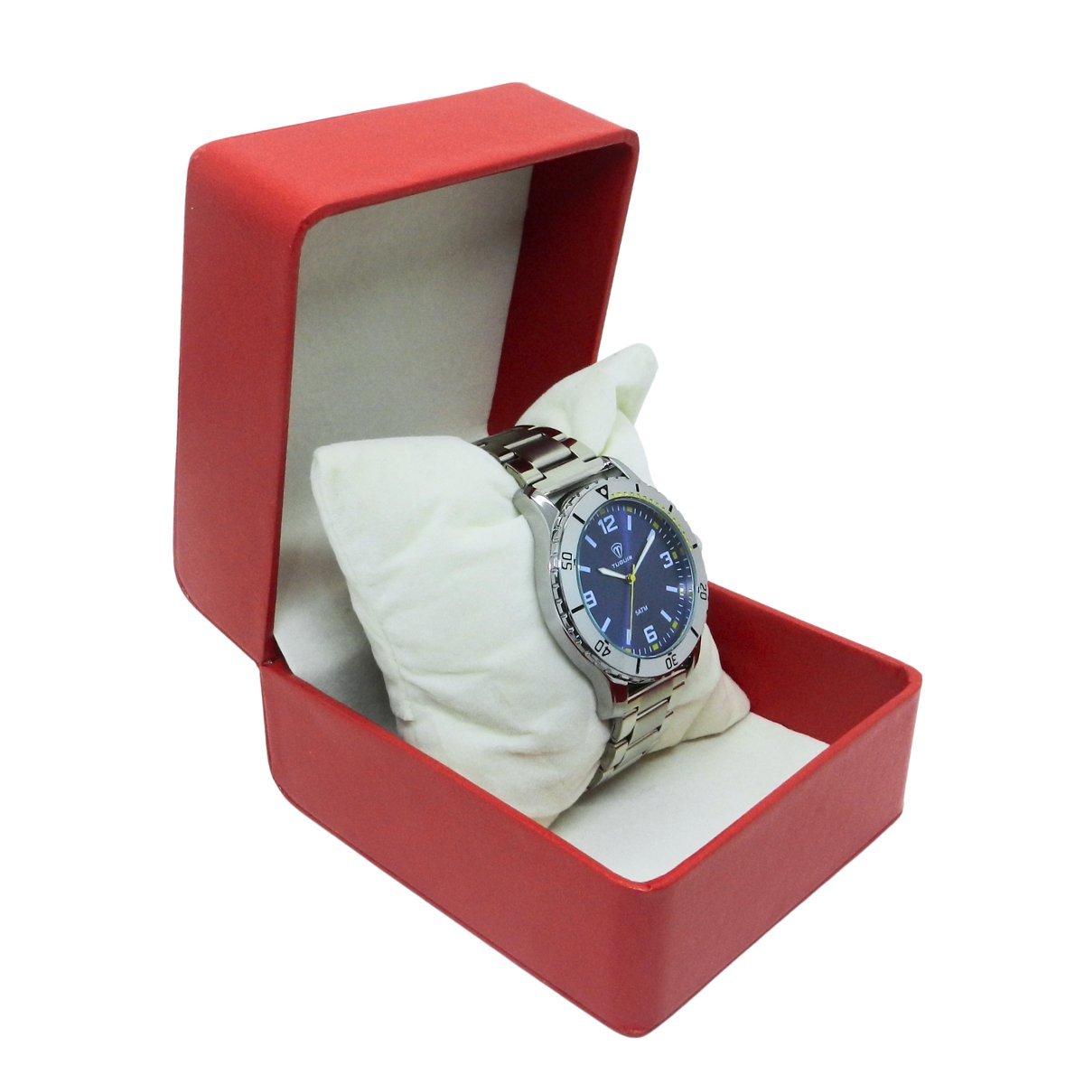 Relógio Masculino Tuguir Analógico TG223-2C Prata e Azul Prata 3