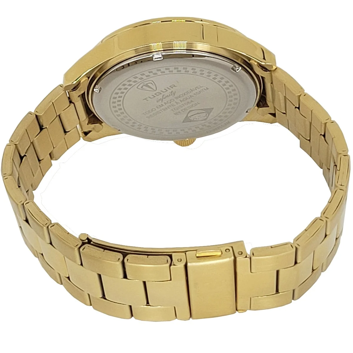 Relógio MultiFunção Masculino Tuguir Analógico Infinity TGI37064 Dourado Dourado 4