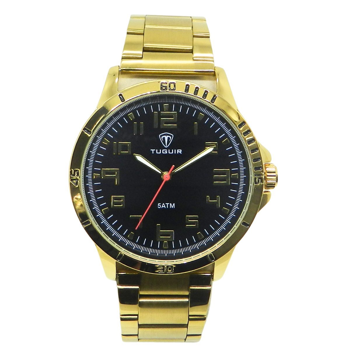 Relógio Masculino Tuguir Analógico TG222-3C Dourado e Preto