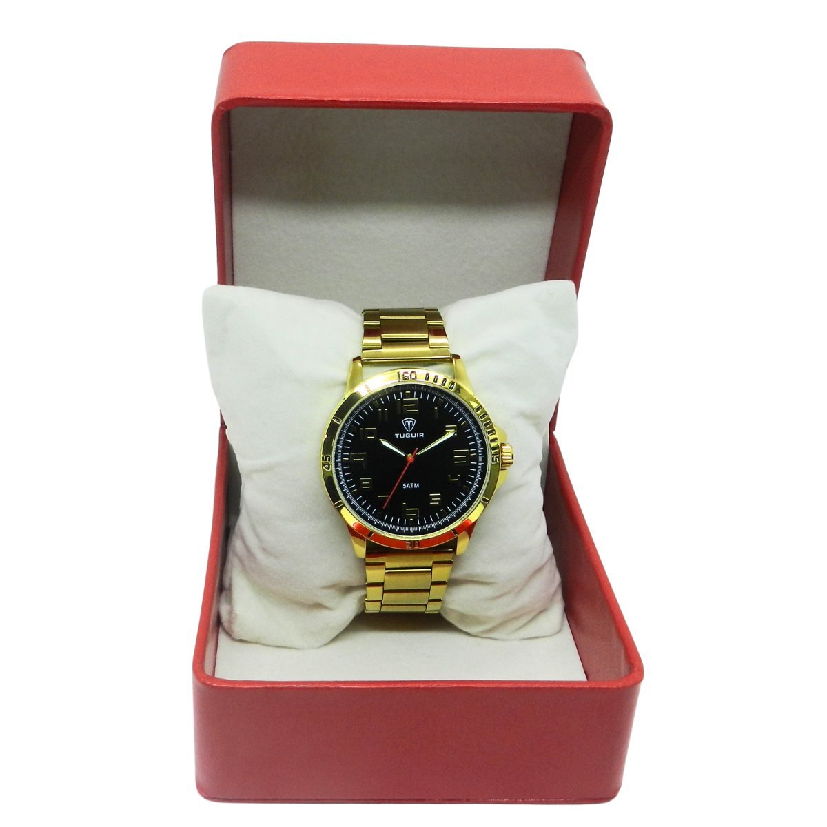 Relógio Masculino Tuguir Analógico TG222-3C Dourado e Preto Dourado 2