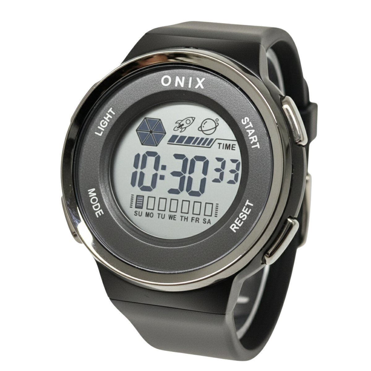 Relógio Masculino Onix Digital IT-1808 Preto e Prata