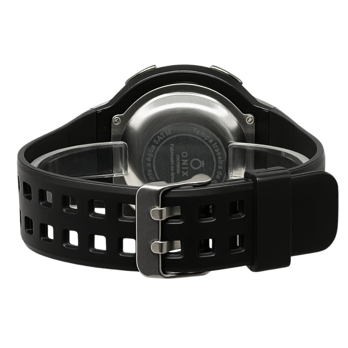 Relógio Masculino Onix Digital IT-1808 Preto e Prata Cinza 7