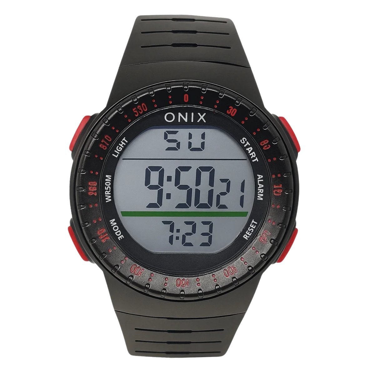 Relógio Masculino Onix Digital IT-361 Preto e Vermelho Preto 3