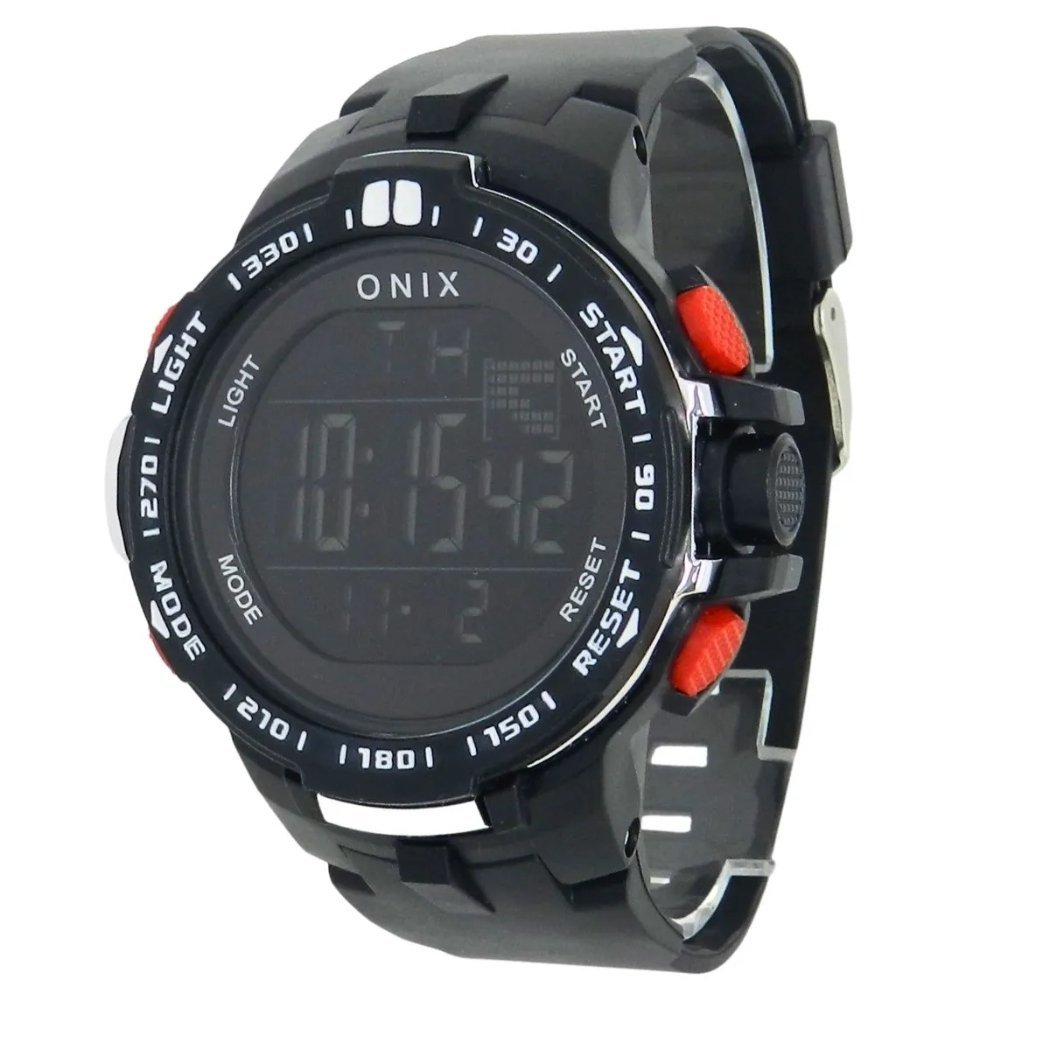 Relógio Masculino Onix Digital IT-379H Preto e Vermelho Preto 4