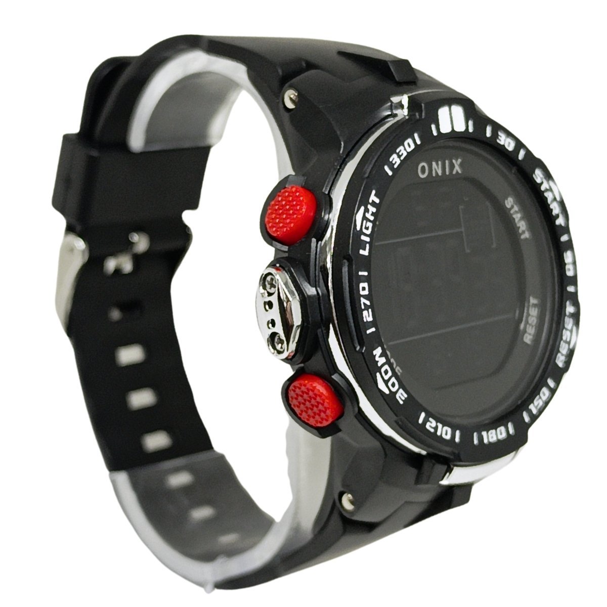 Relógio Masculino Onix Digital IT-379H Preto e Vermelho Preto 5