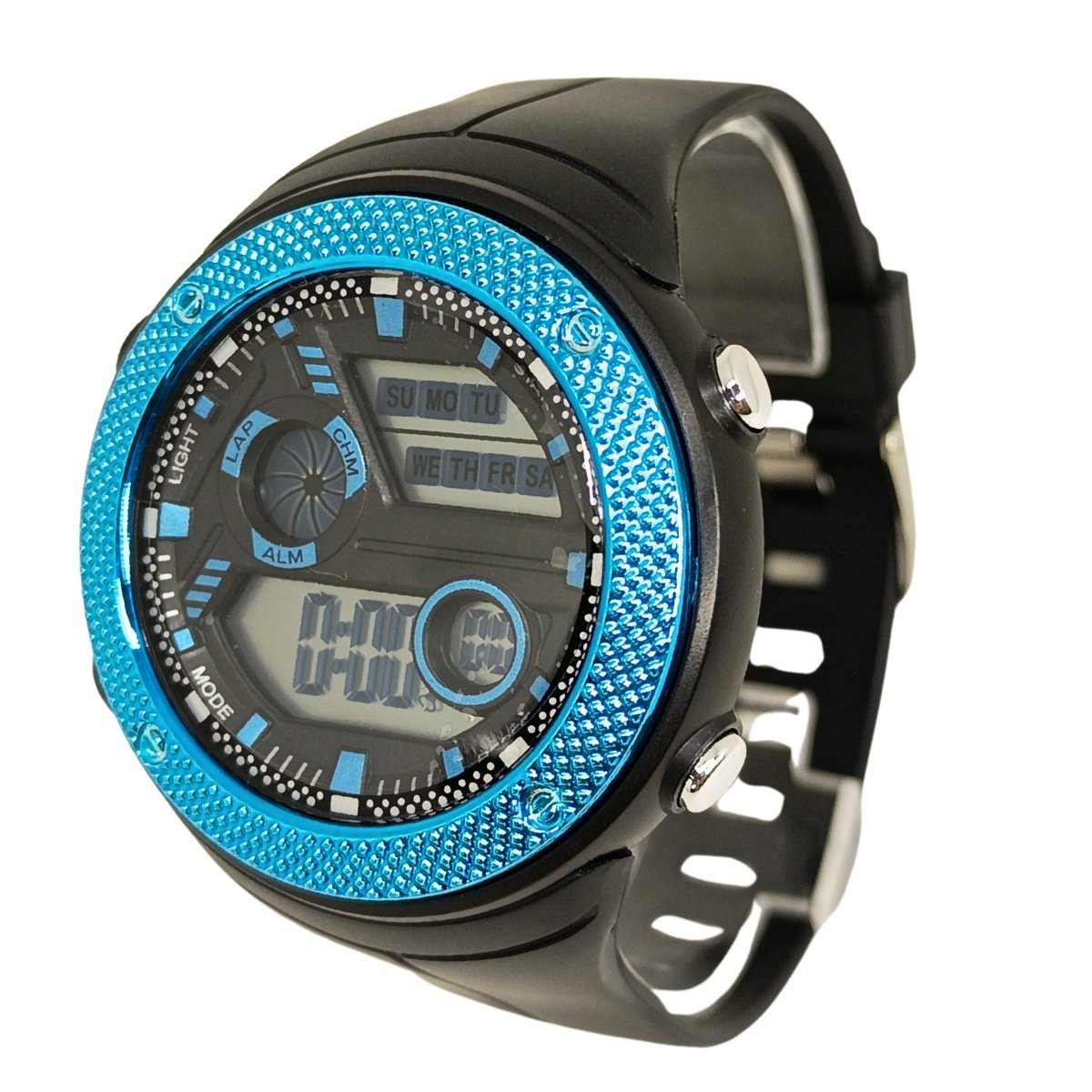 Relógio Masculino Onix Digital IT-8982?0186? Preto e Azul Preto/Azul 5