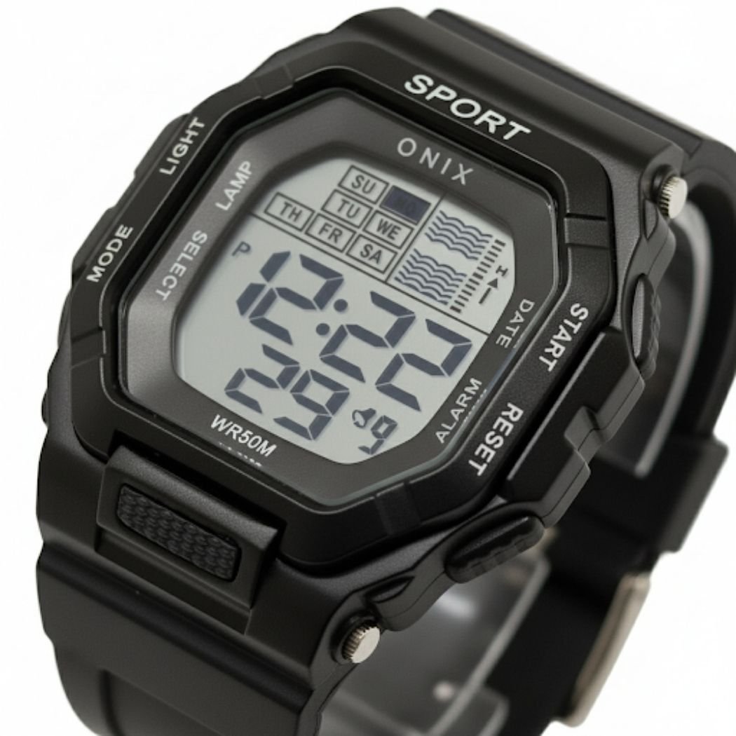 Relógio Masculino Onix Digital IT-1802 Preto Preto 2