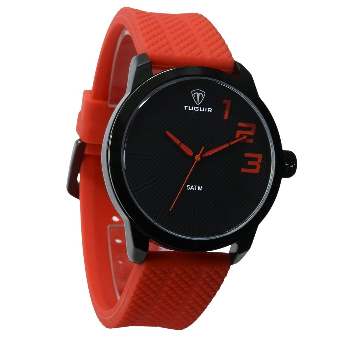 Relógio Masculino Tuguir Analógico TG224 Vermelho e Preto Preto 4