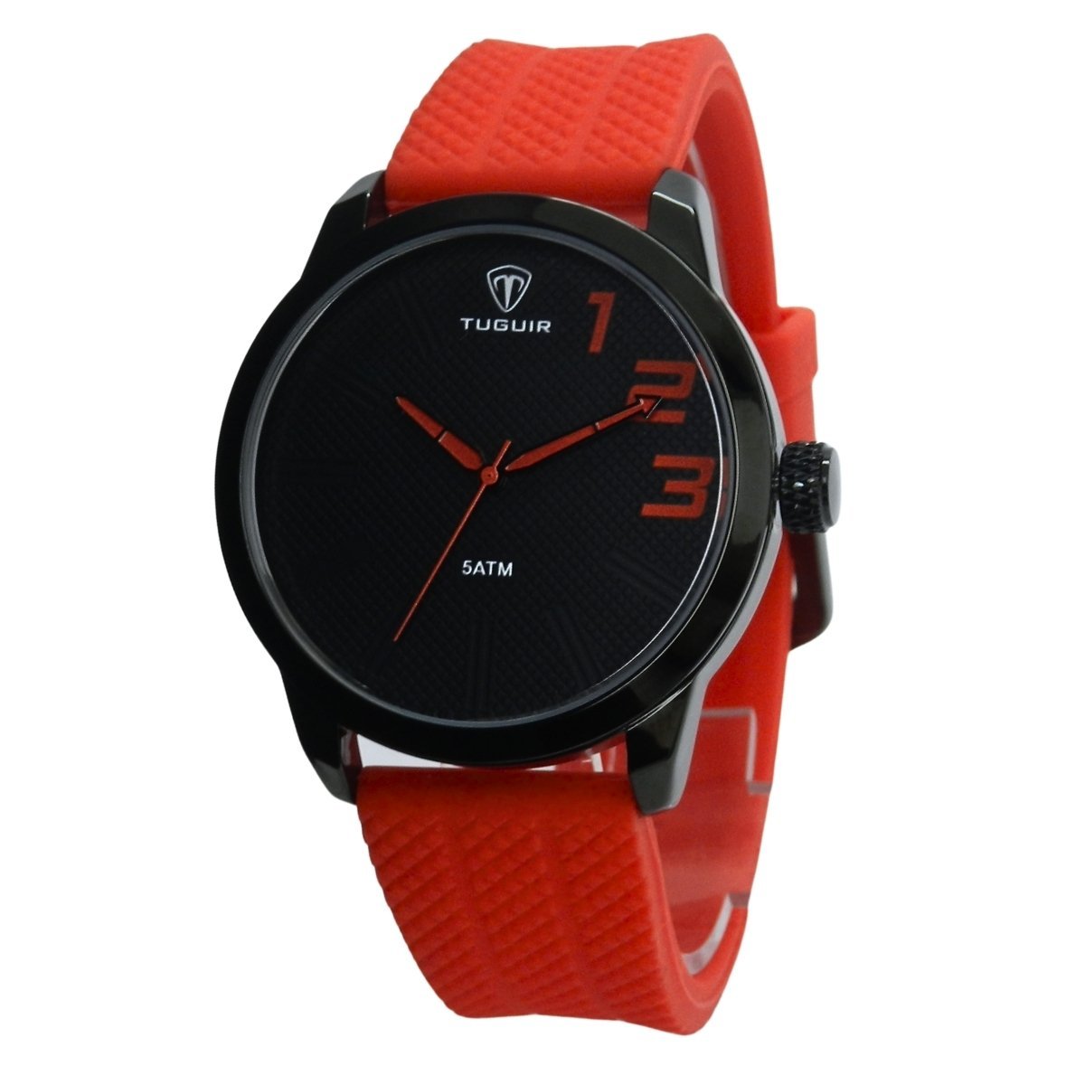 Relógio Masculino Tuguir Analógico TG224 Vermelho e Preto Preto 5