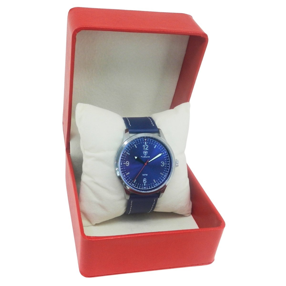 Relógio Masculino Tuguir Analógico TG221 Azul e Prata Prata 3