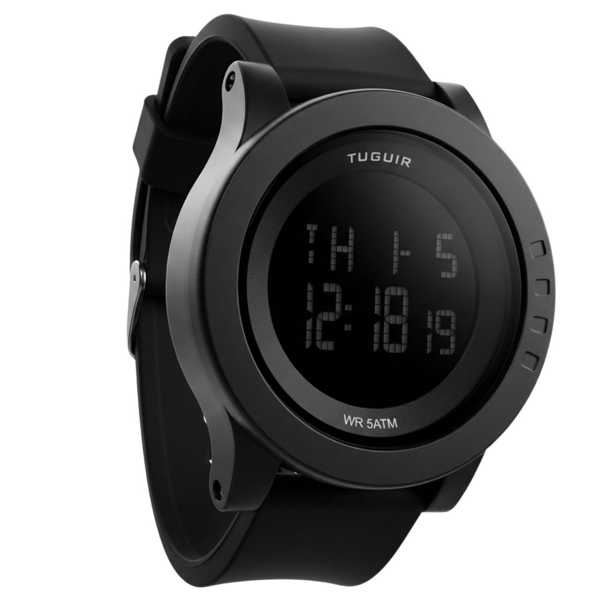 Relógio Masculino Tuguir Digital 1913 Preto Preto 2