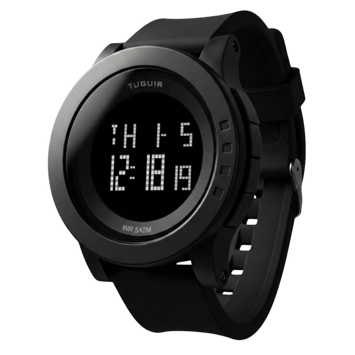 Relógio Masculino Tuguir Digital 1913 Preto Preto 3