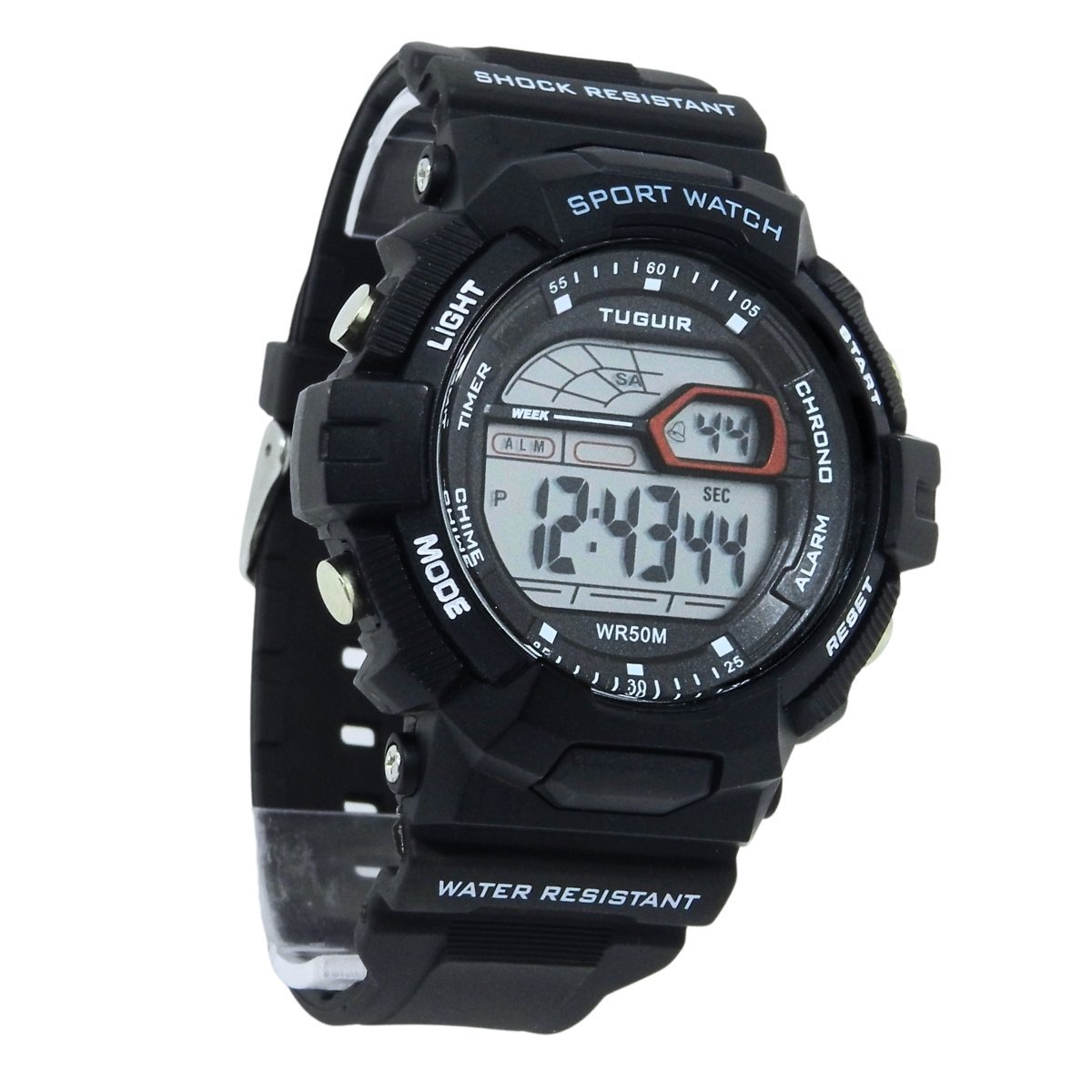 Relógio Masculino Tuguir Digital TG30580 Preto Preto 2