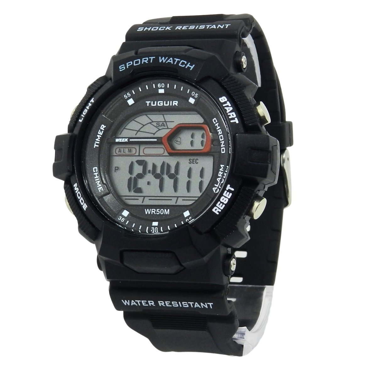 Relógio Masculino Tuguir Digital TG30580 Preto Preto 3