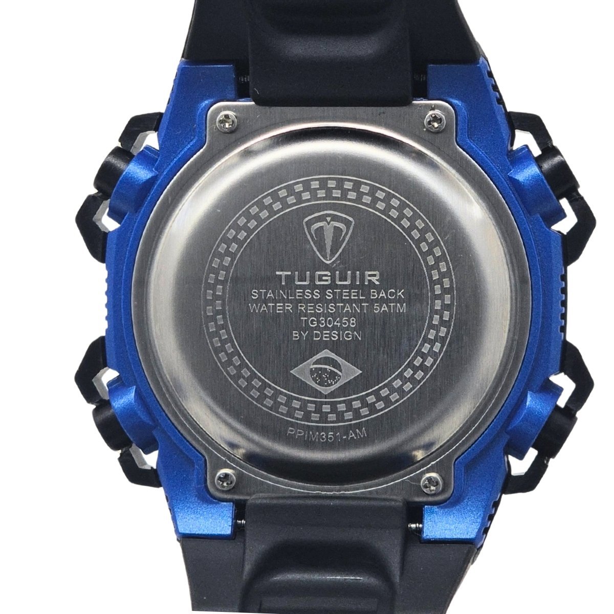 Relógio Masculino Tuguir Digital TG30458 Preto e Azul Preto 4