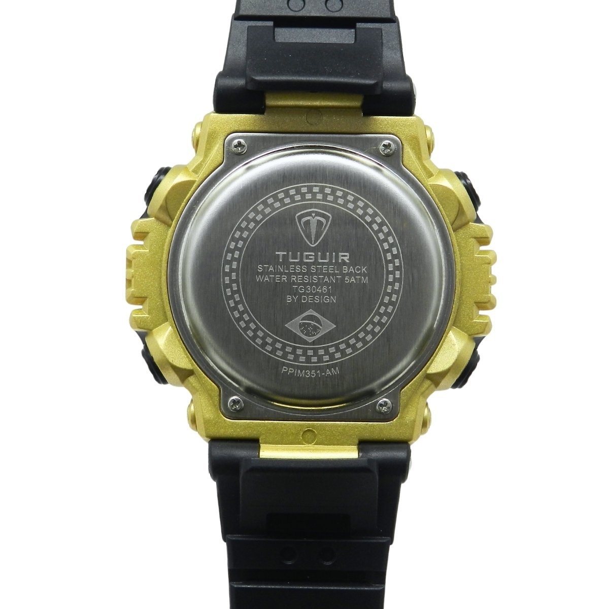 Relógio Masculino Tuguir Digital TG30461 Preto e Dourado Preto 4