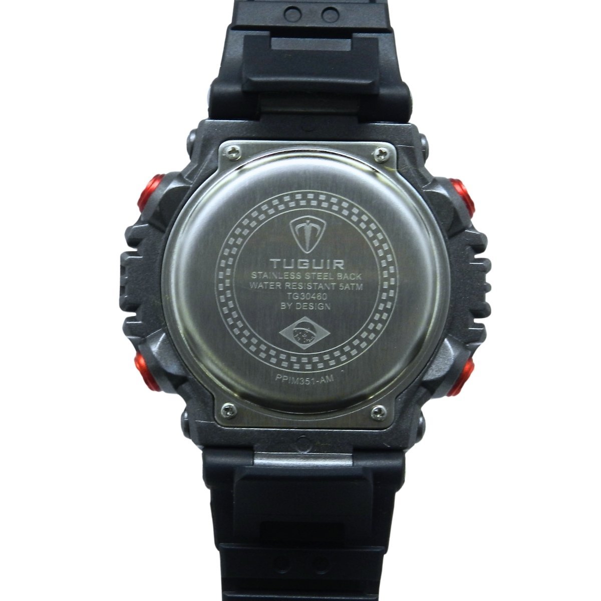 Relógio Masculino Tuguir Digital TG30460 Preto e Vermelho Preto 4