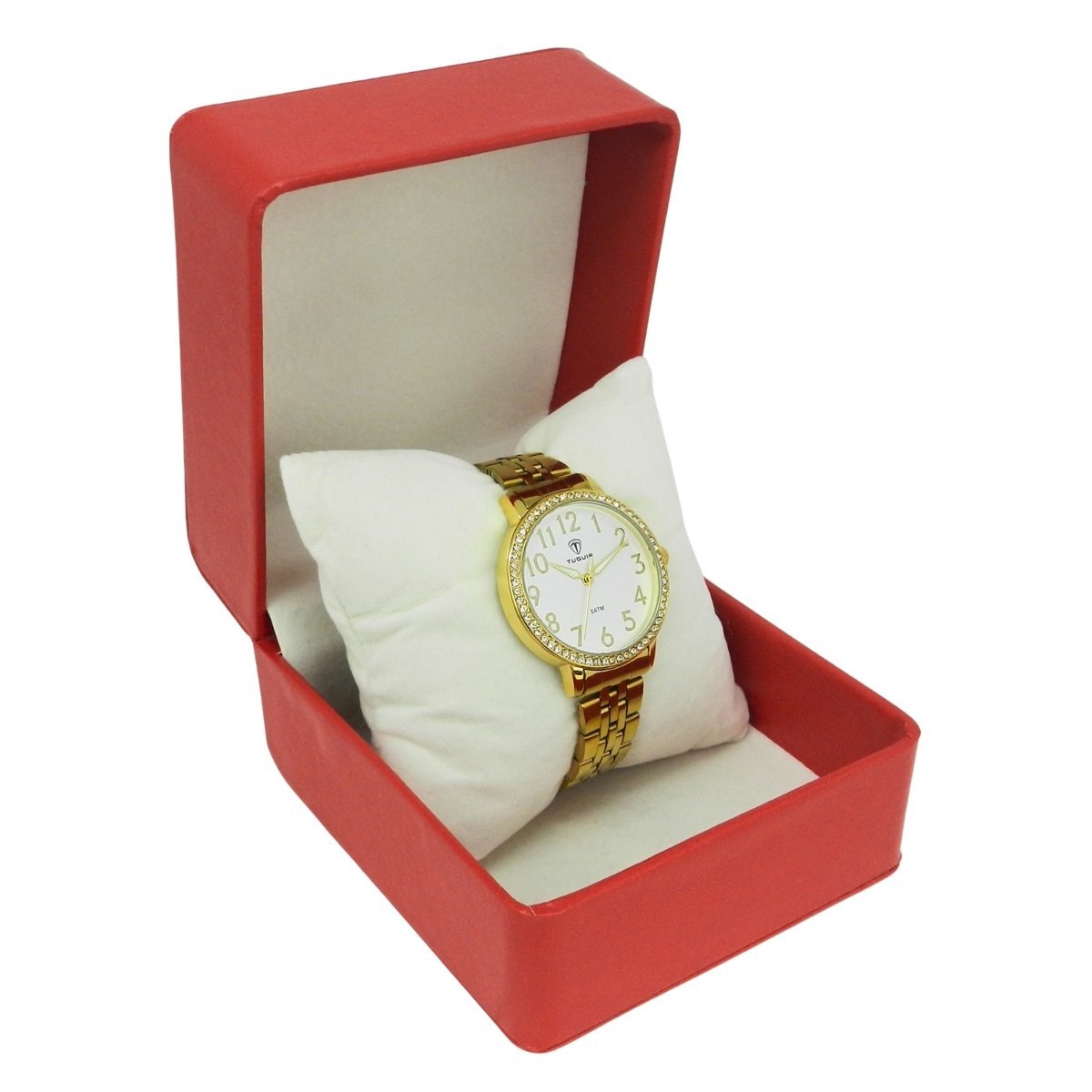 Relógio Feminino Tuguir Analógico TG178-2C Dourado e Branco Dourado 3