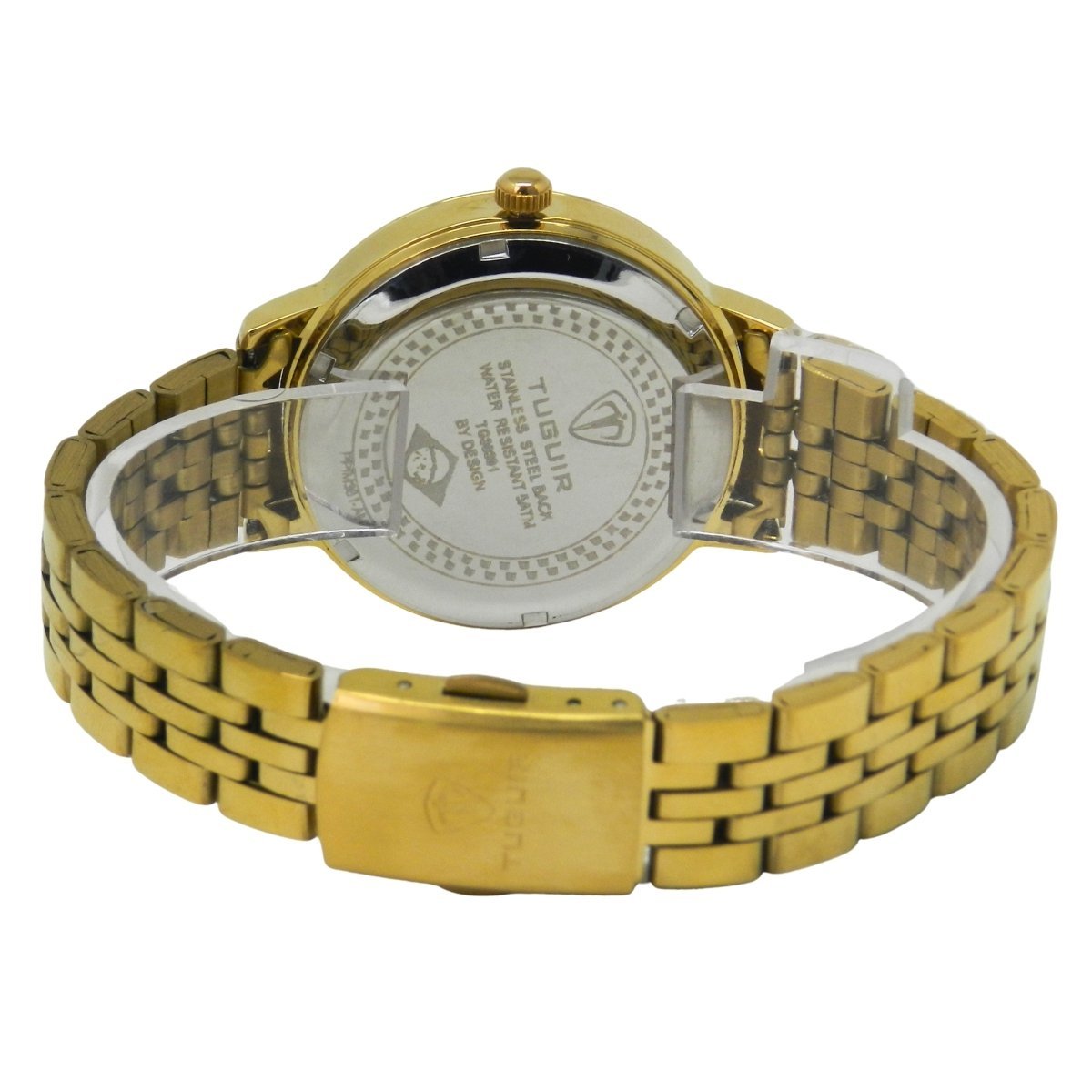 Relógio Feminino Tuguir Analógico TG178-2C Dourado e Branco Dourado 7