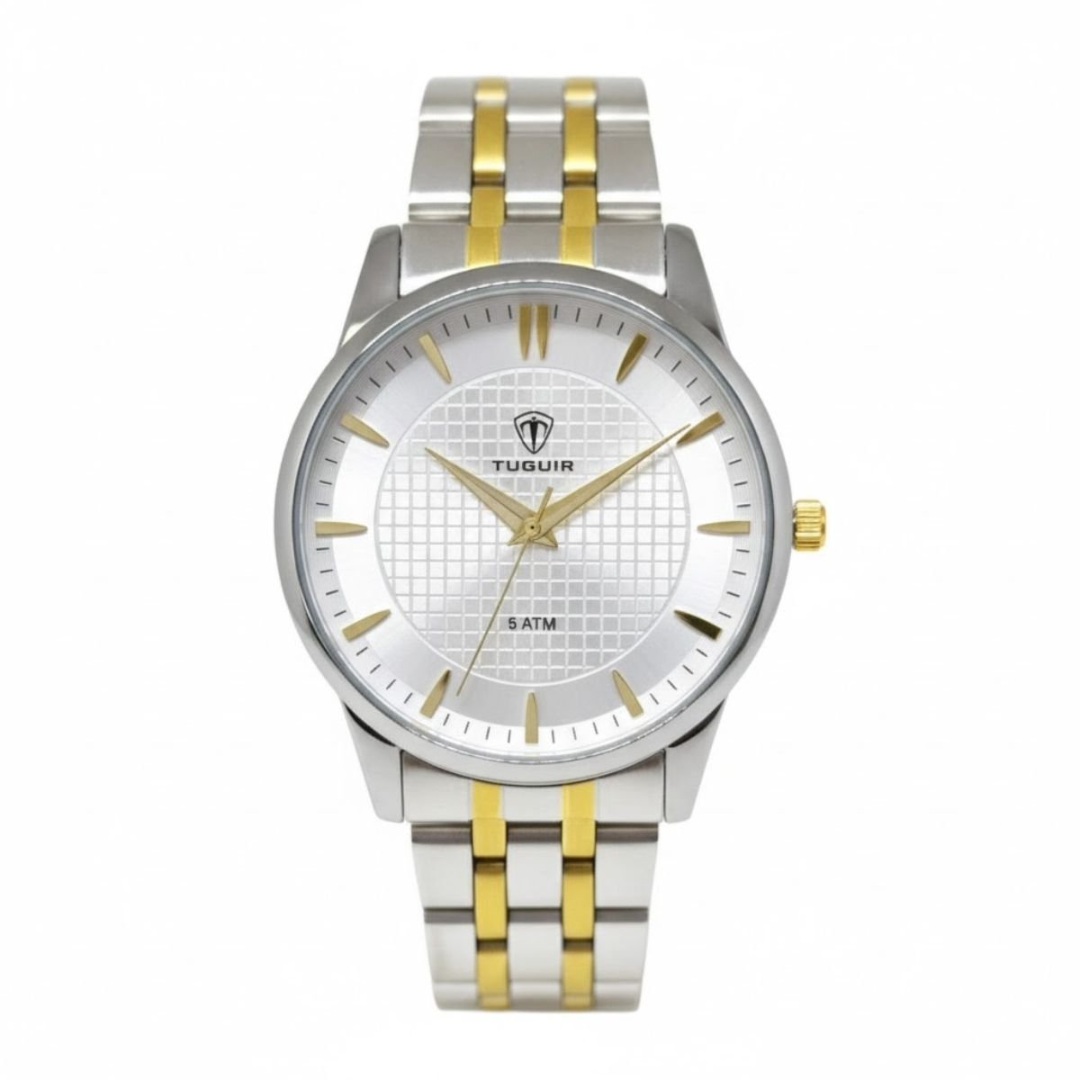 Relógio Feminino Tuguir Analógico 9182F Prata e Dourado